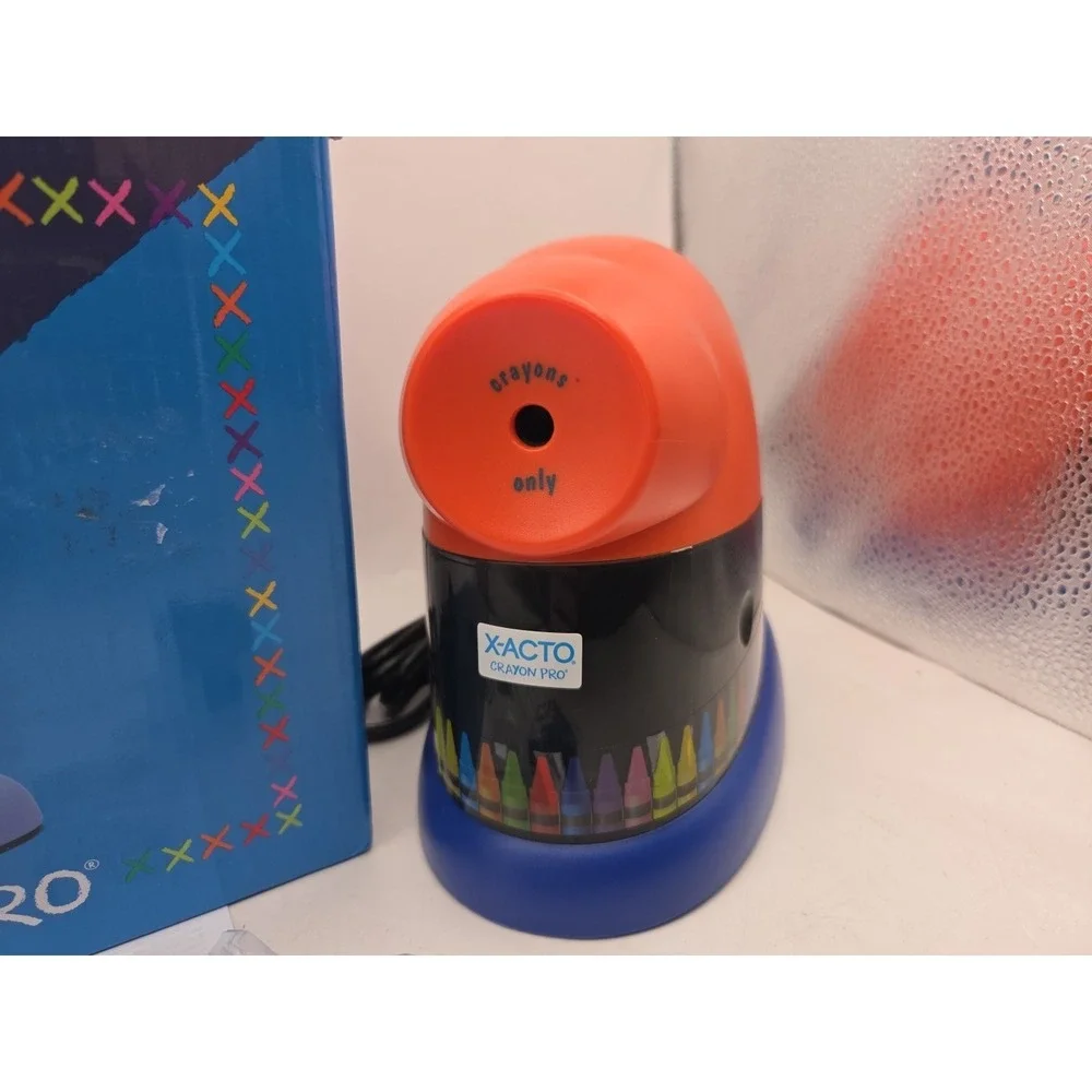 X-ACTO Crayon Pro Electric Sharpener SafeStart Automatic Motor - NEW OPEN BOX